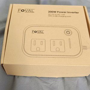 GIFT WITH PURCHASE.    FOVAL 200W Car Power Inverter